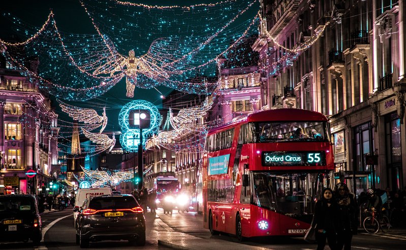 London Christmas lights
